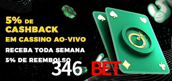 Promoções do cassino ao Vivo 346 bet